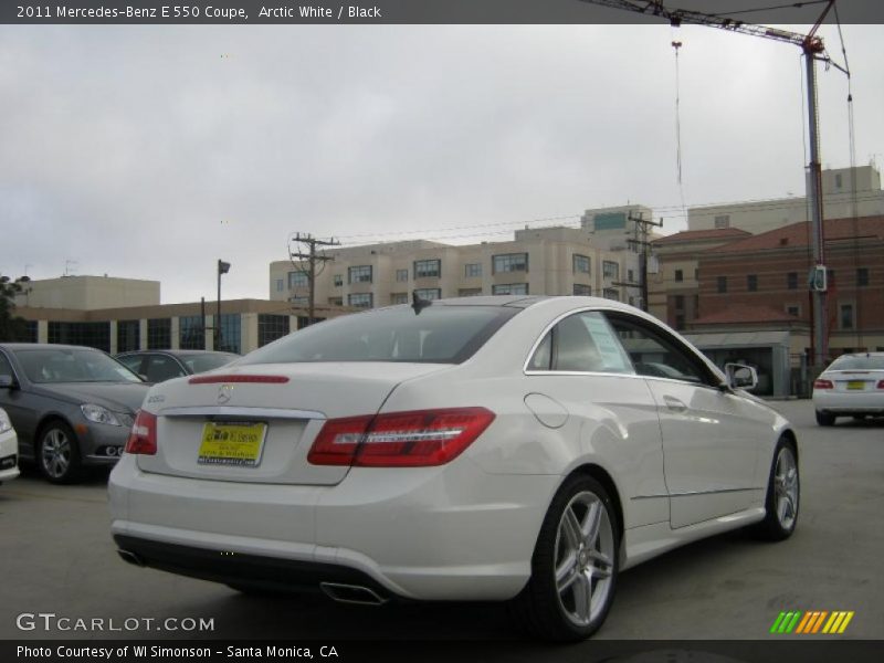 Arctic White / Black 2011 Mercedes-Benz E 550 Coupe