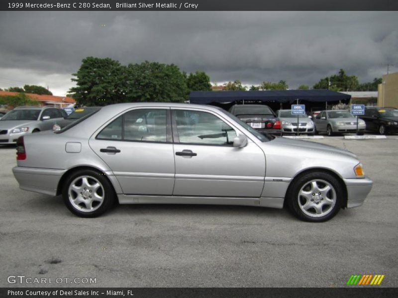 Brilliant Silver Metallic / Grey 1999 Mercedes-Benz C 280 Sedan