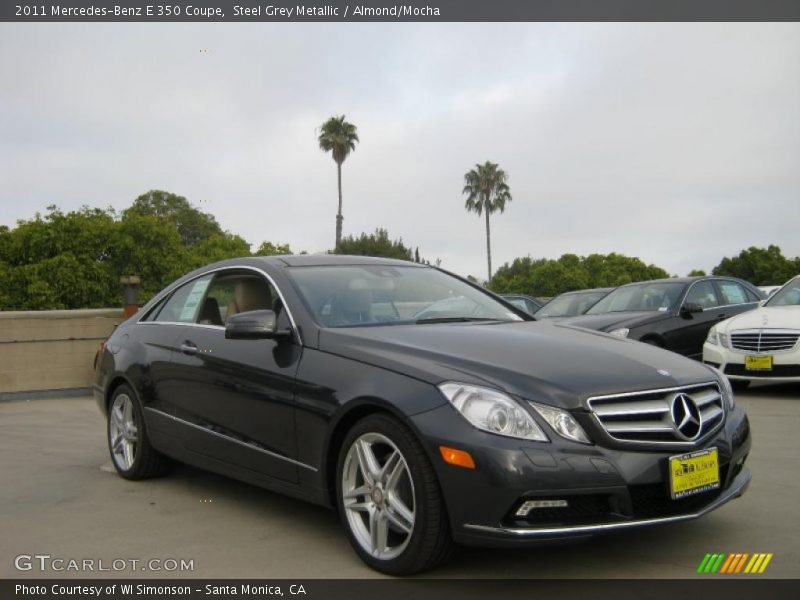 Steel Grey Metallic / Almond/Mocha 2011 Mercedes-Benz E 350 Coupe