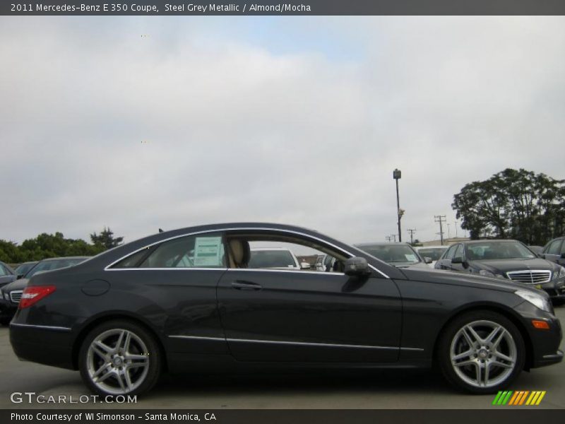 Steel Grey Metallic / Almond/Mocha 2011 Mercedes-Benz E 350 Coupe