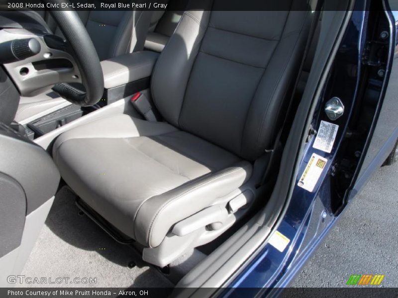  2008 Civic EX-L Sedan Gray Interior