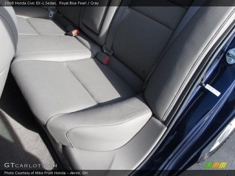 Royal Blue Pearl / Gray 2008 Honda Civic EX-L Sedan