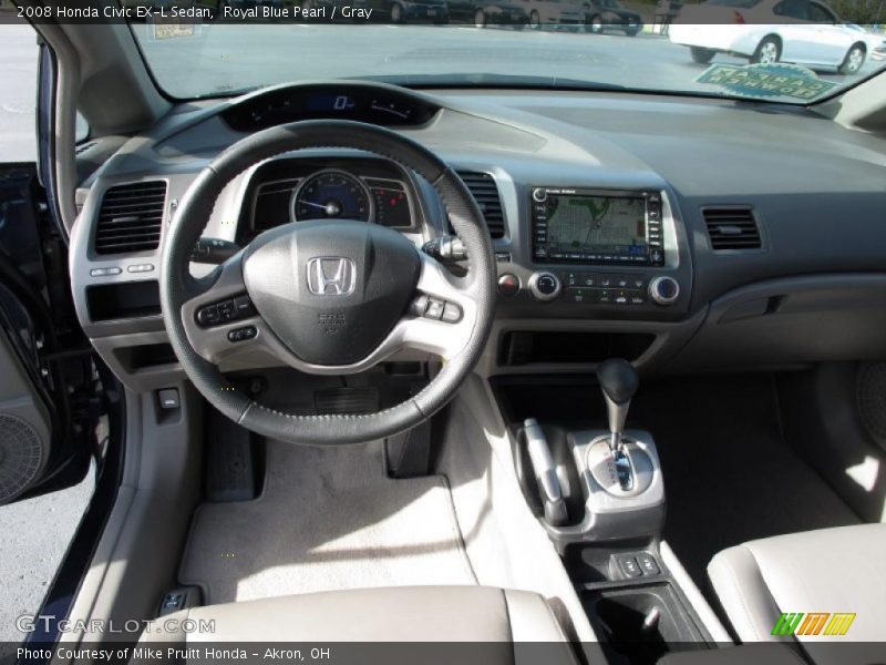  2008 Civic EX-L Sedan Gray Interior