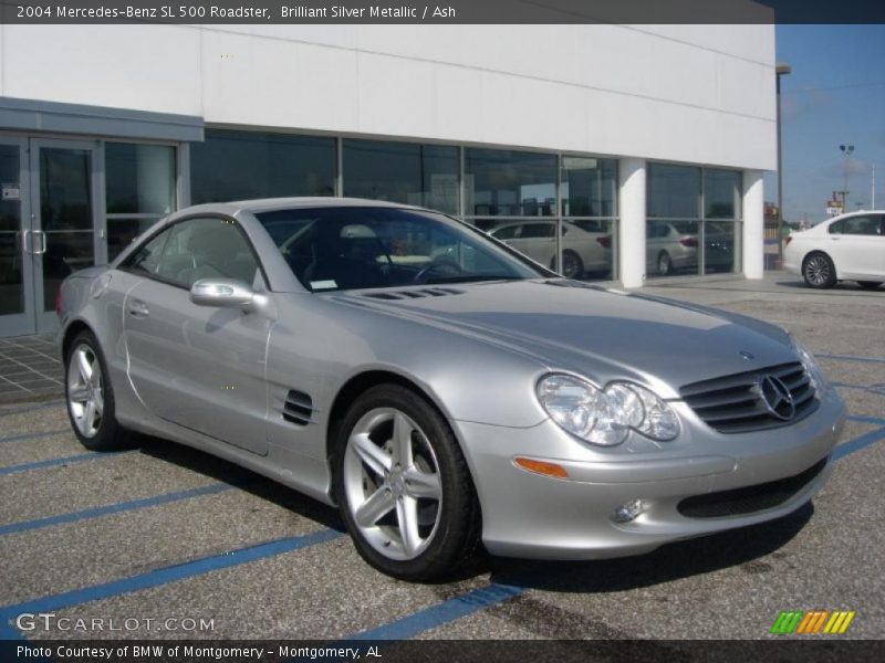 Brilliant Silver Metallic / Ash 2004 Mercedes-Benz SL 500 Roadster