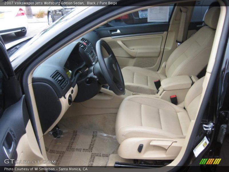Black / Pure Beige 2007 Volkswagen Jetta Wolfsburg Edition Sedan