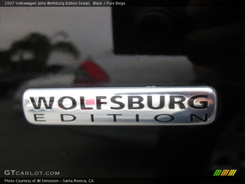 Black / Pure Beige 2007 Volkswagen Jetta Wolfsburg Edition Sedan