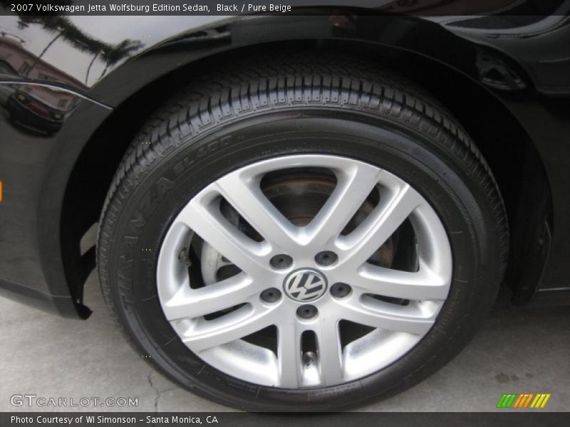 Black / Pure Beige 2007 Volkswagen Jetta Wolfsburg Edition Sedan