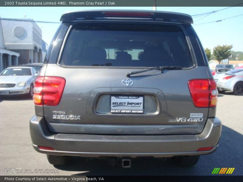 Phantom Gray Pearl / Oak 2003 Toyota Sequoia Limited 4WD