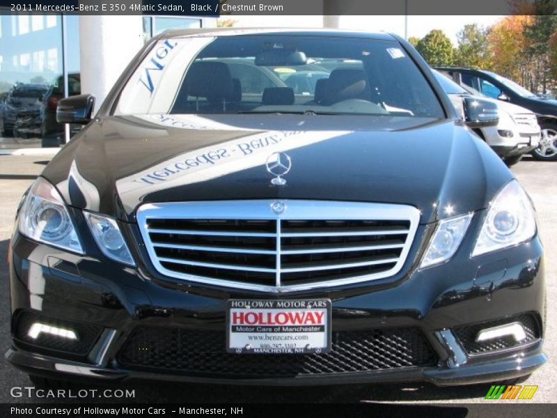 Black / Chestnut Brown 2011 Mercedes-Benz E 350 4Matic Sedan