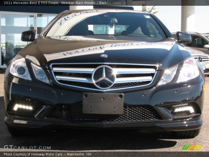 Obsidian Black Metallic / Black 2011 Mercedes-Benz E 550 Coupe