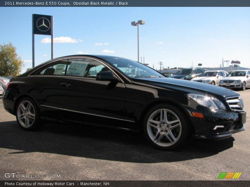 Obsidian Black Metallic / Black 2011 Mercedes-Benz E 550 Coupe