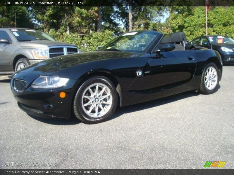 Jet Black / Black 2005 BMW Z4 2.5i Roadster