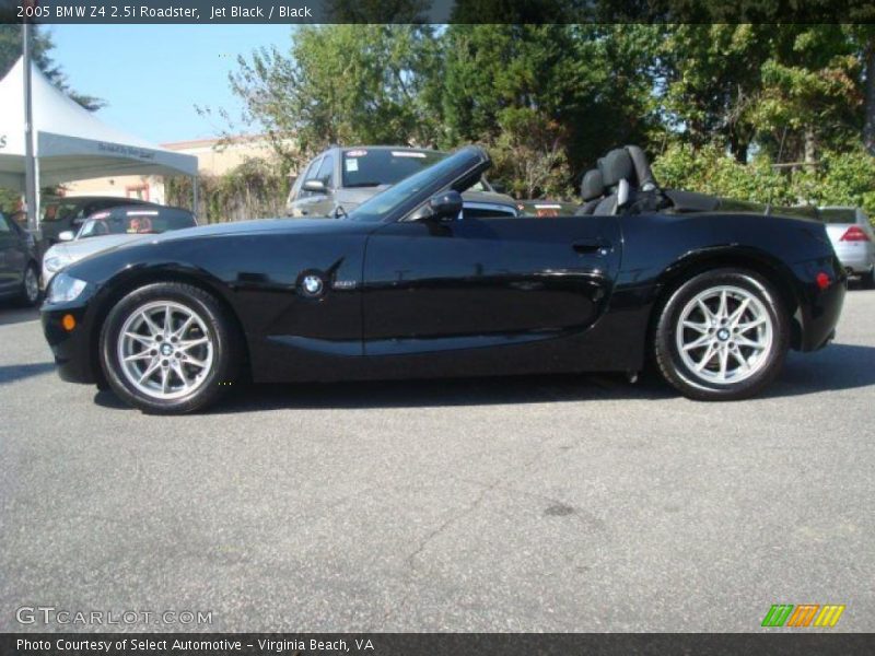 Jet Black / Black 2005 BMW Z4 2.5i Roadster
