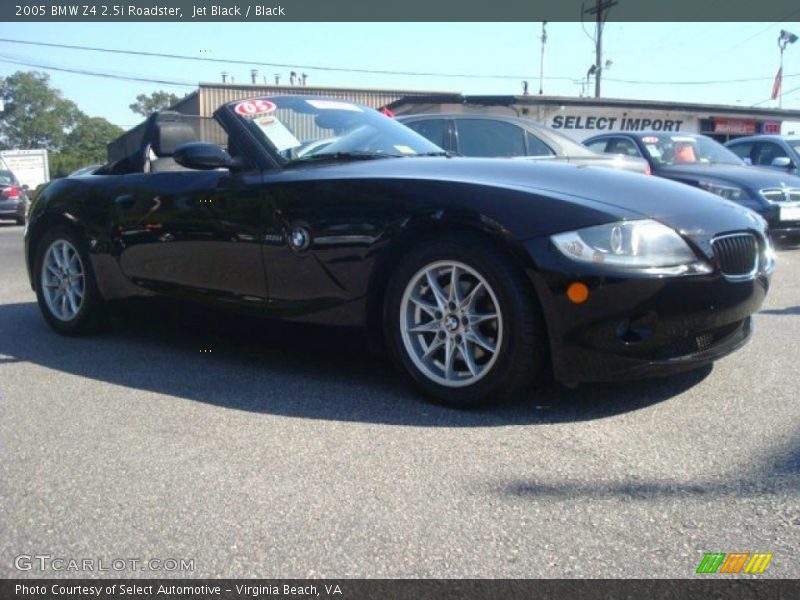 Jet Black / Black 2005 BMW Z4 2.5i Roadster