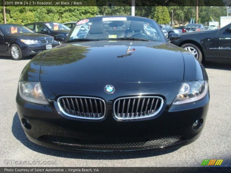 Jet Black / Black 2005 BMW Z4 2.5i Roadster