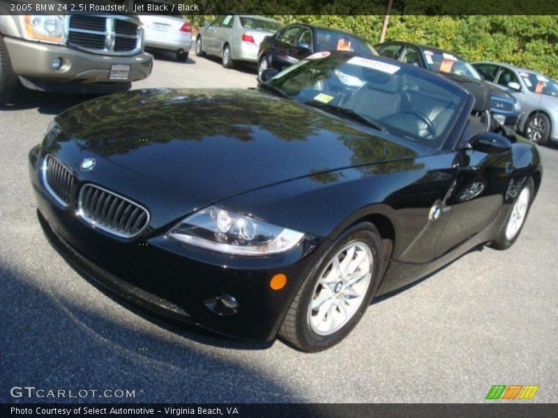 Jet Black / Black 2005 BMW Z4 2.5i Roadster