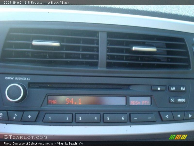 Jet Black / Black 2005 BMW Z4 2.5i Roadster