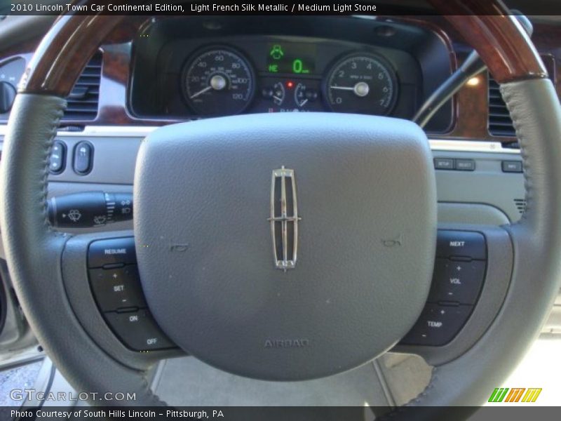 Light French Silk Metallic / Medium Light Stone 2010 Lincoln Town Car Continental Edition