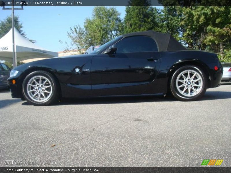 Jet Black / Black 2005 BMW Z4 2.5i Roadster