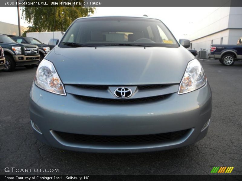 Blue Mirage Metallic / Taupe 2008 Toyota Sienna XLE