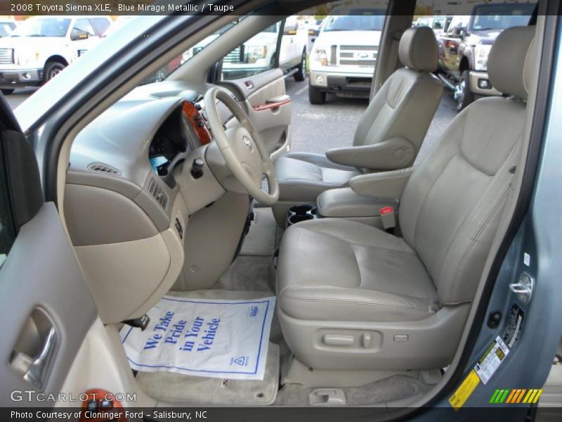 Blue Mirage Metallic / Taupe 2008 Toyota Sienna XLE