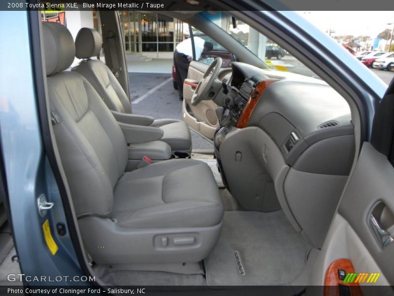 Blue Mirage Metallic / Taupe 2008 Toyota Sienna XLE