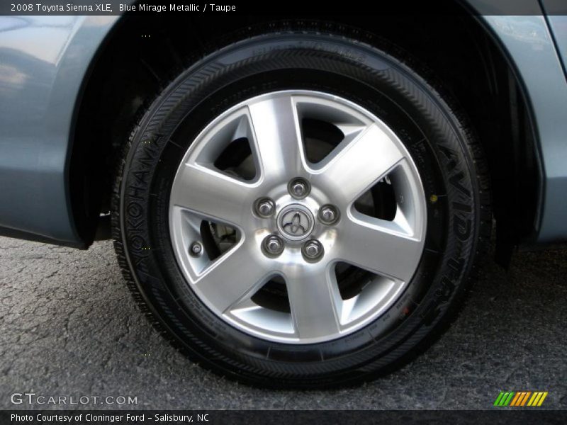 Blue Mirage Metallic / Taupe 2008 Toyota Sienna XLE