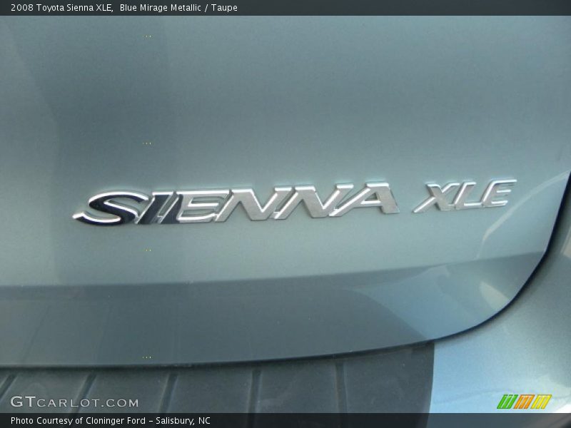 Blue Mirage Metallic / Taupe 2008 Toyota Sienna XLE
