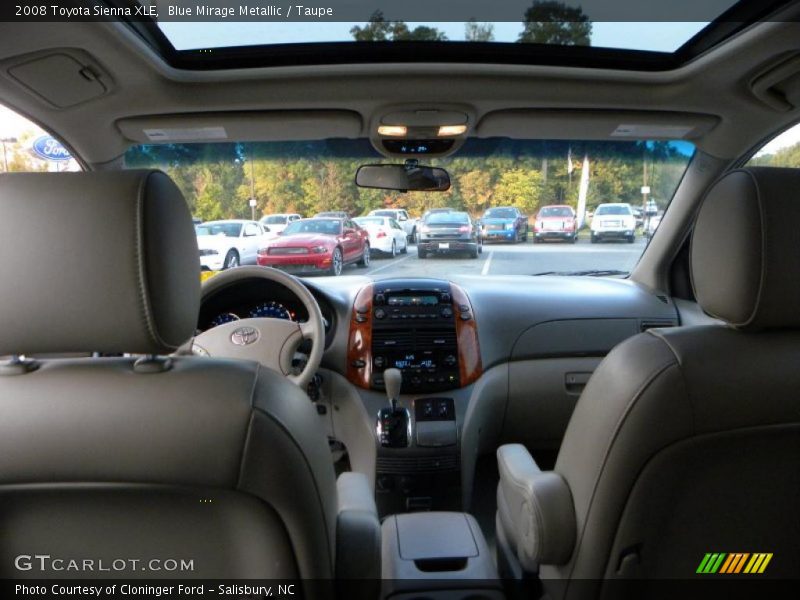 Blue Mirage Metallic / Taupe 2008 Toyota Sienna XLE