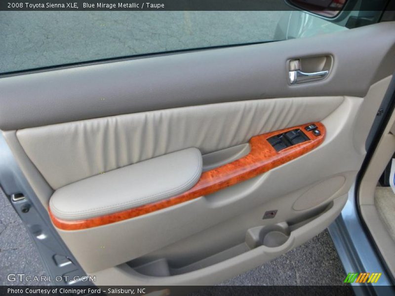 Blue Mirage Metallic / Taupe 2008 Toyota Sienna XLE