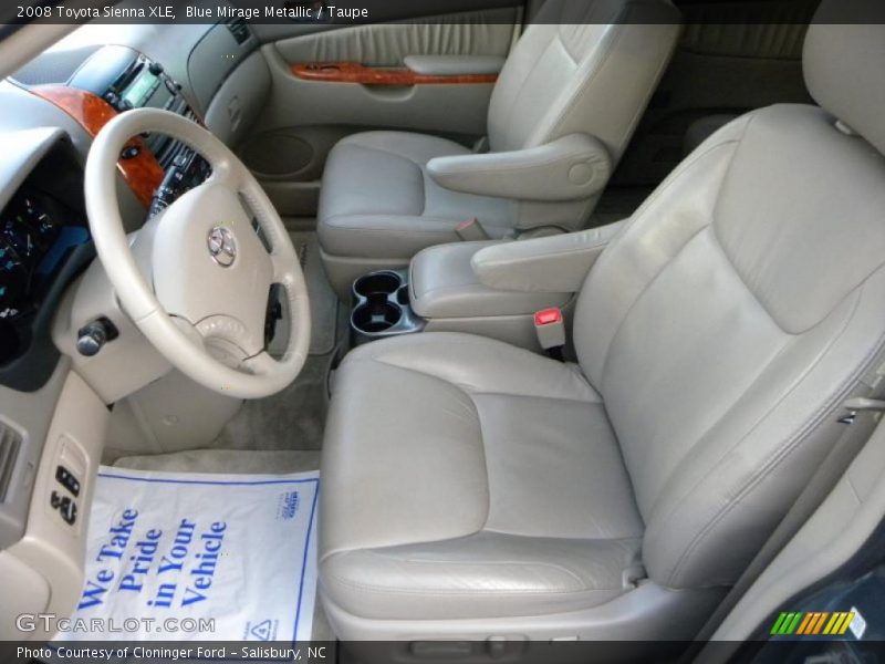 Blue Mirage Metallic / Taupe 2008 Toyota Sienna XLE
