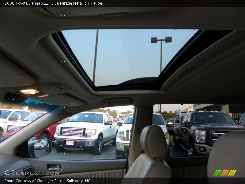 Blue Mirage Metallic / Taupe 2008 Toyota Sienna XLE