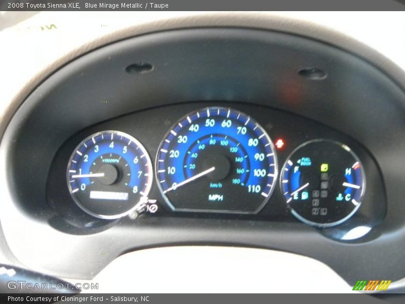 Blue Mirage Metallic / Taupe 2008 Toyota Sienna XLE