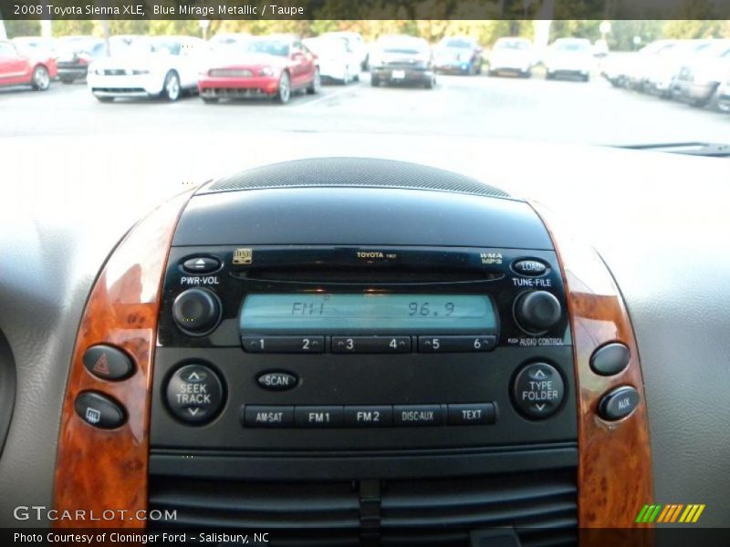 Blue Mirage Metallic / Taupe 2008 Toyota Sienna XLE