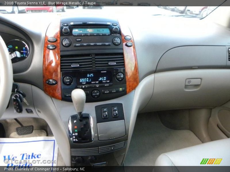 Blue Mirage Metallic / Taupe 2008 Toyota Sienna XLE