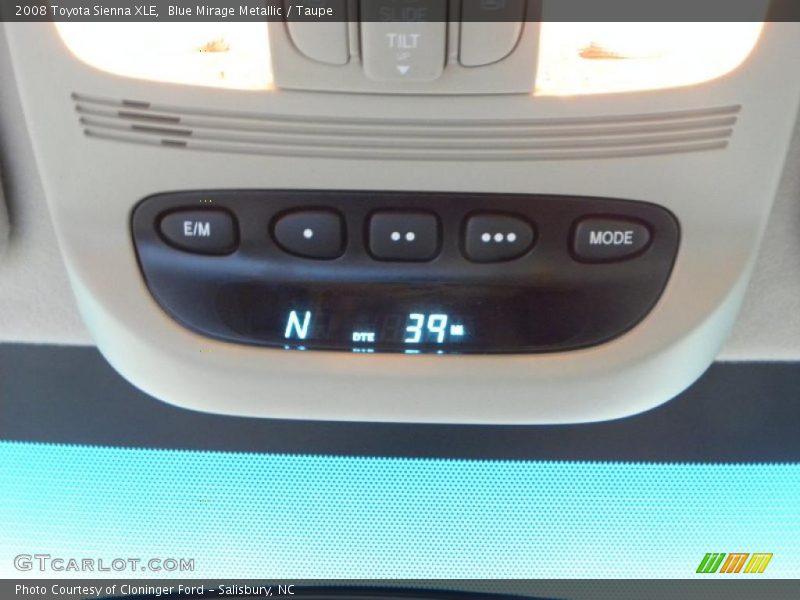 Blue Mirage Metallic / Taupe 2008 Toyota Sienna XLE