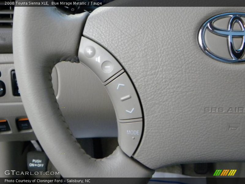 Blue Mirage Metallic / Taupe 2008 Toyota Sienna XLE