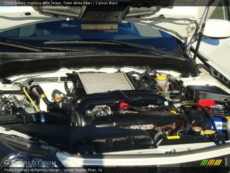 Satin White Pearl / Carbon Black 2008 Subaru Impreza WRX Sedan