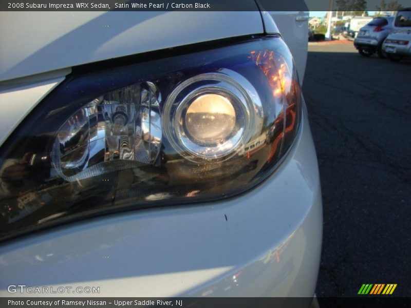 Satin White Pearl / Carbon Black 2008 Subaru Impreza WRX Sedan