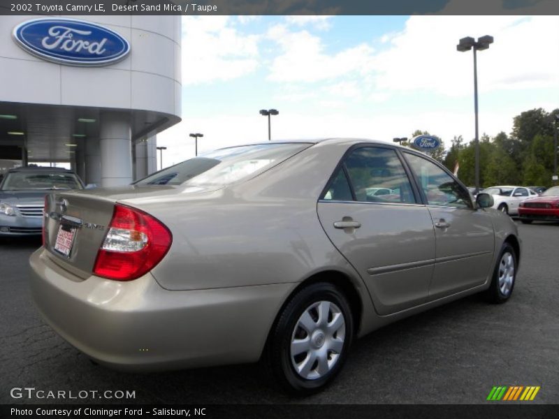 Desert Sand Mica / Taupe 2002 Toyota Camry LE