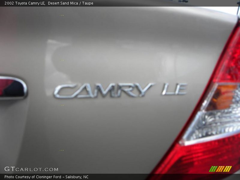 Desert Sand Mica / Taupe 2002 Toyota Camry LE