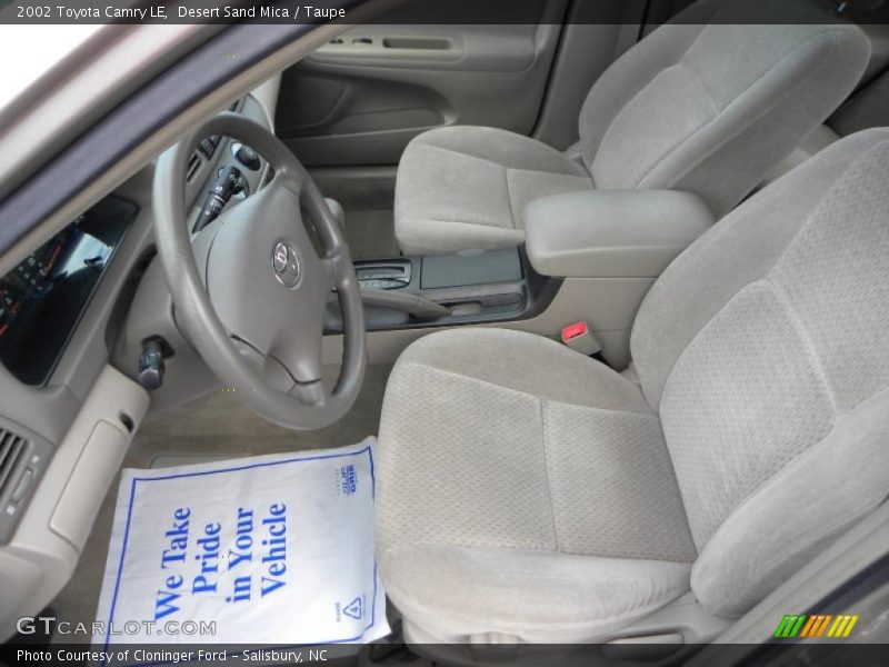 Desert Sand Mica / Taupe 2002 Toyota Camry LE