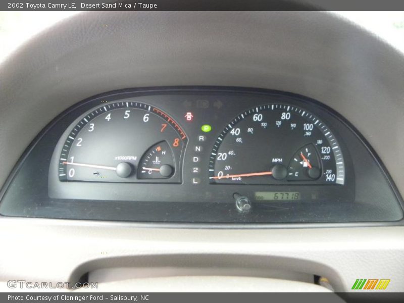Desert Sand Mica / Taupe 2002 Toyota Camry LE