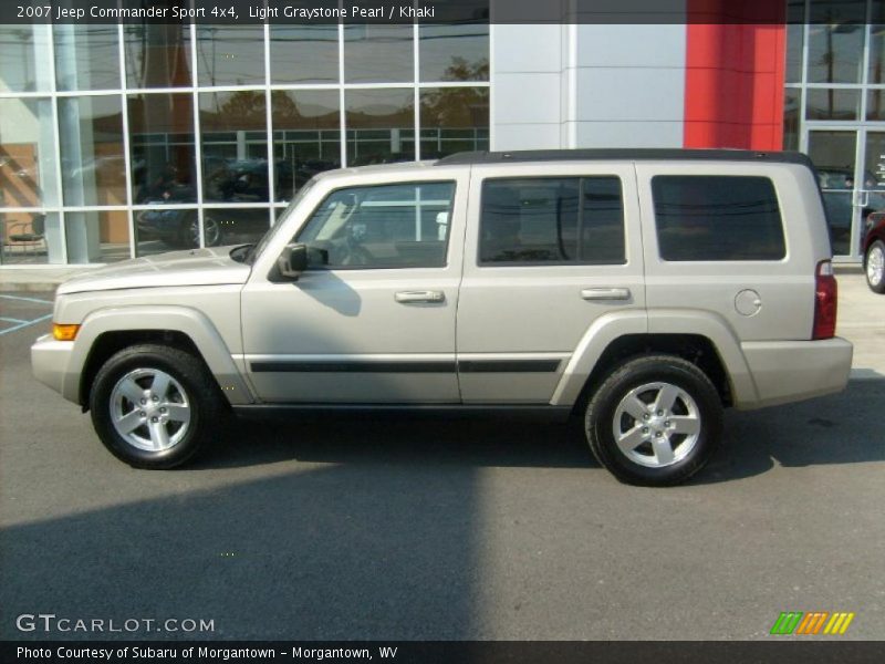 Light Graystone Pearl / Khaki 2007 Jeep Commander Sport 4x4