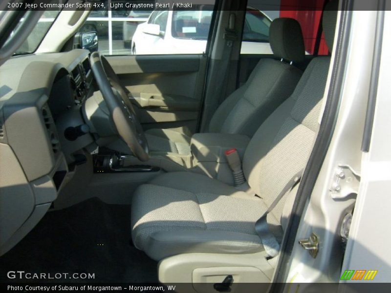 Light Graystone Pearl / Khaki 2007 Jeep Commander Sport 4x4