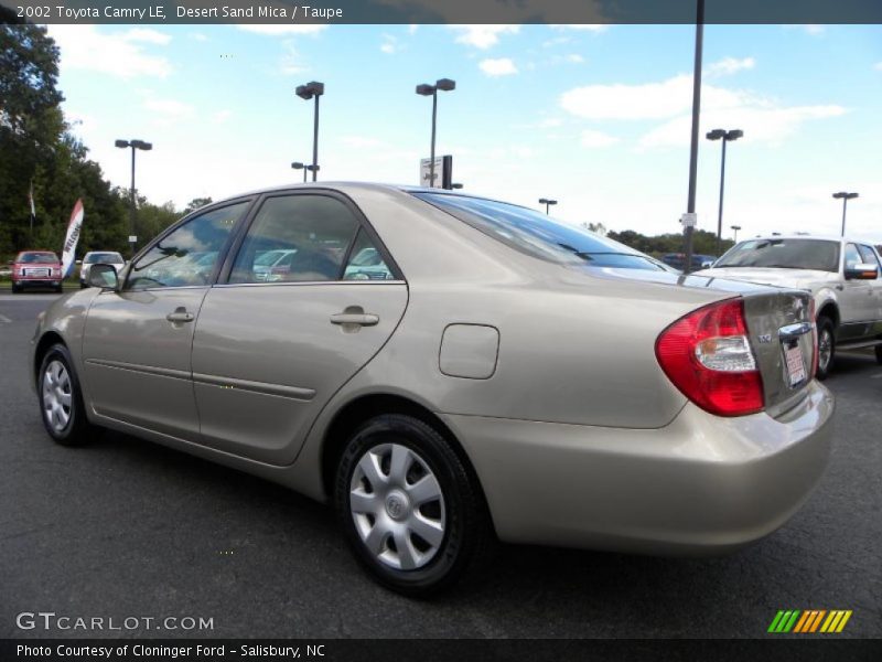 Desert Sand Mica / Taupe 2002 Toyota Camry LE