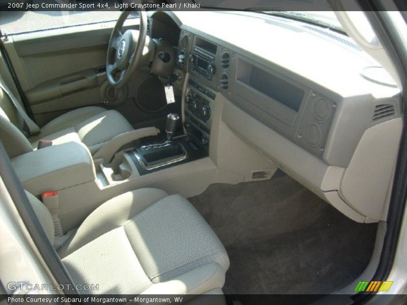 Light Graystone Pearl / Khaki 2007 Jeep Commander Sport 4x4
