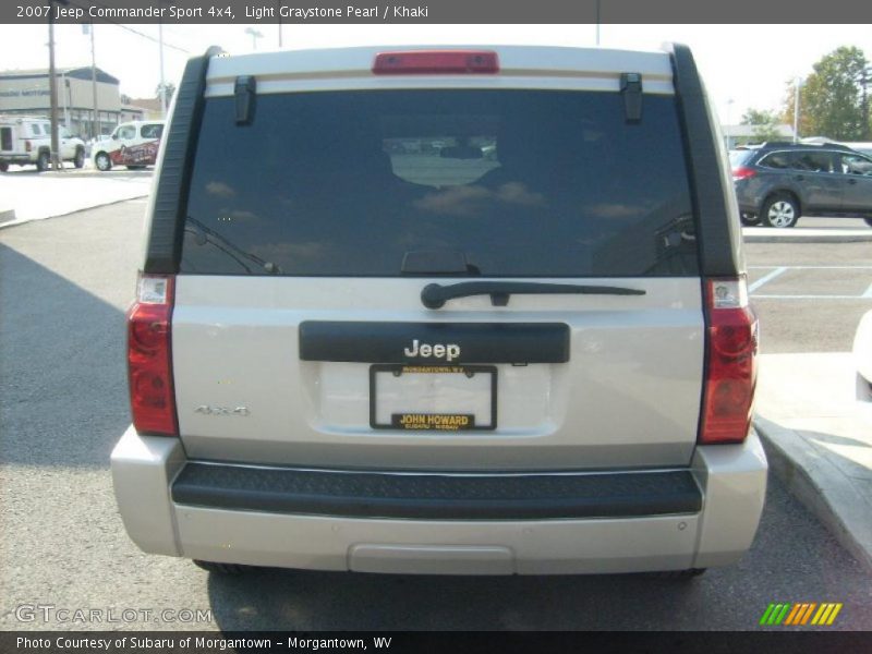 Light Graystone Pearl / Khaki 2007 Jeep Commander Sport 4x4