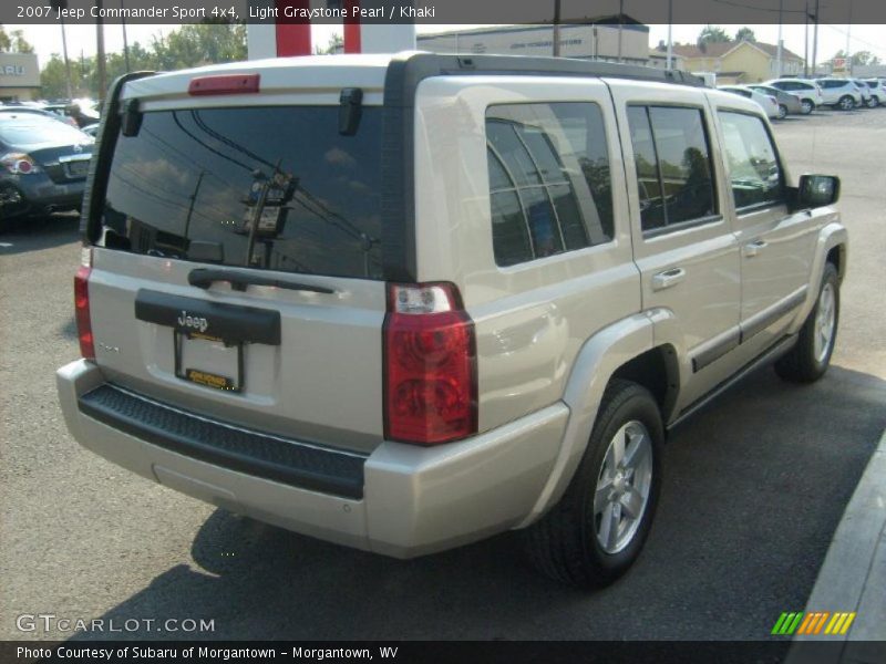 Light Graystone Pearl / Khaki 2007 Jeep Commander Sport 4x4