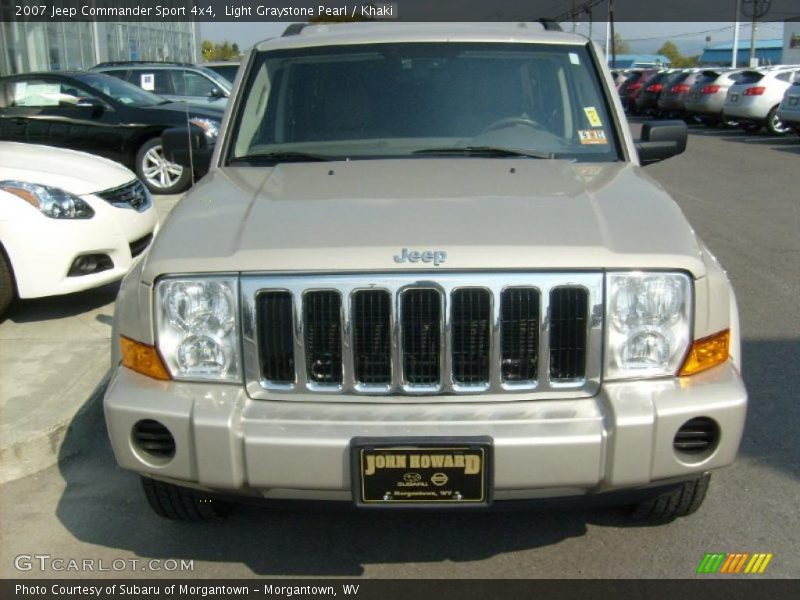 Light Graystone Pearl / Khaki 2007 Jeep Commander Sport 4x4